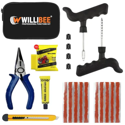 Image of WILLIBEE 8-in-1 Tubeless Tyre Puncture Repair Kit 
