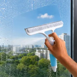 Window Cleaning Wiper 3-in-1 Squeegee 22x26cm