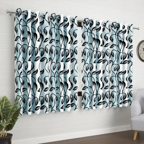 Image of Window Curtains 5 Feet Long Set of 10