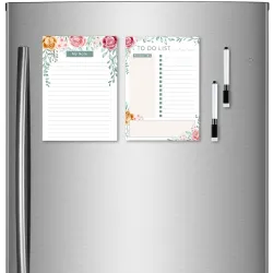 Windup Magnetic to Do List Notes List Combo (15cm X 21cm) 