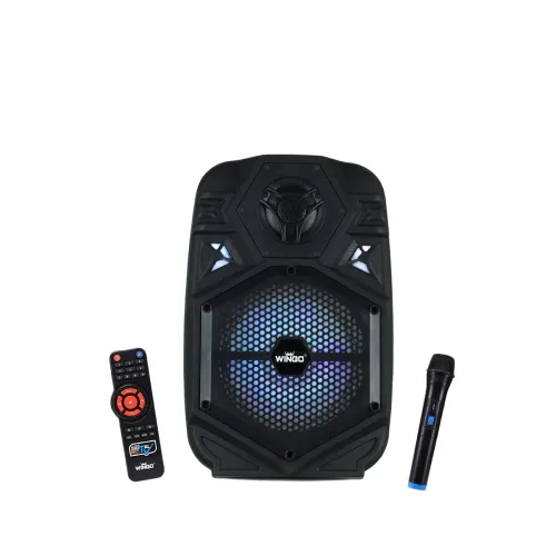 Image of WINGO Eclipse Wireless Trolley Speaker with Wireless Microphone & Remote - 10W