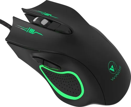 Image of Wings Crosshair 100 Wired Optical Gaming Mouse  (USB 3.0, Black)