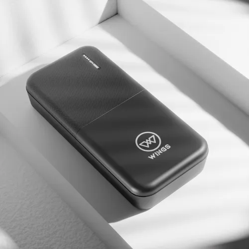 Image of Wings Power Bolt 20000mAh Powerbank (12W Fast Charging, LED Display)