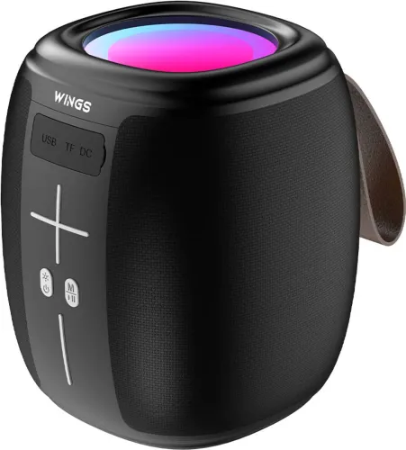 Image of WINGS Upbeat 301 RGB Bluetooth Speaker 10W (Black)