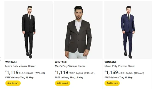 Image of Wintage Suit & Blazer Starting @ ₹1119