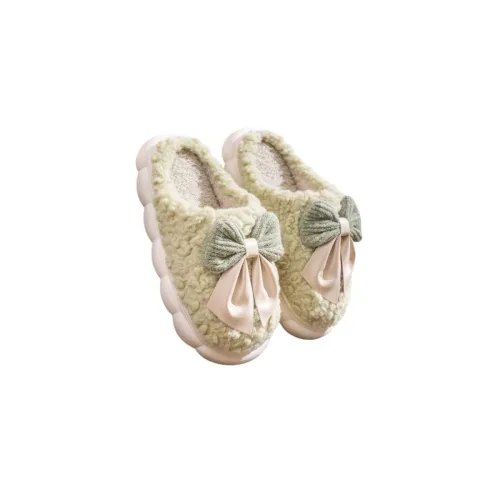 Image of Winter Indoor Slipper for Women Soft Fur Home Flip Flop Slides Unisex Carpet Slippers for Bedroom House Sandals Slip On