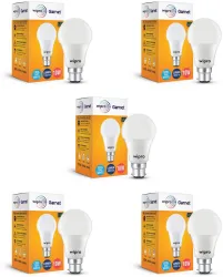 Wipro 10 W Basic Standard B22 LED Bulb  (White, Pack of 5)