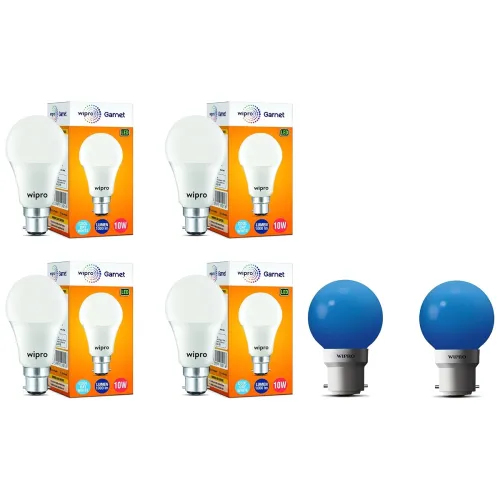 Image of wipro 10W B22D LED Cool Day White Bulb