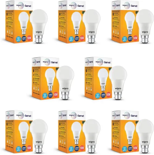 Image of Wipro 10 W Basic Standard B22 LED Bulb Po8
