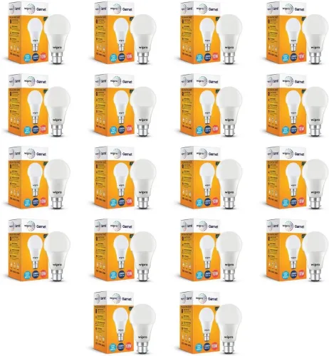 Image of Wipro 10W LED Bulbs, 18-Pack