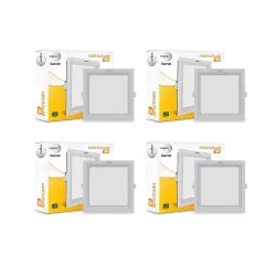 Wipro 10W Square LED Wave Panel Neutral White 4pcs