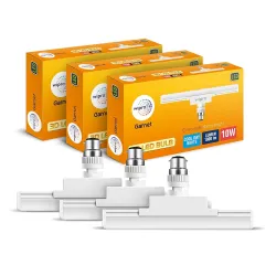 Wipro 10W 3D LED Bulb(Pack of 3, B22D)