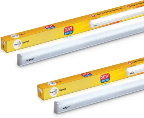 Image of Wipro 20w 4 Feet Led Batten 6500k Pack Of 2