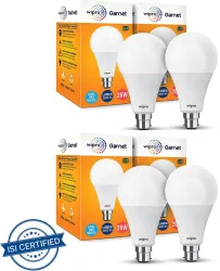 WIPRO 26 W Basic Standard B22 LED Bulb (White, Pack of 4)