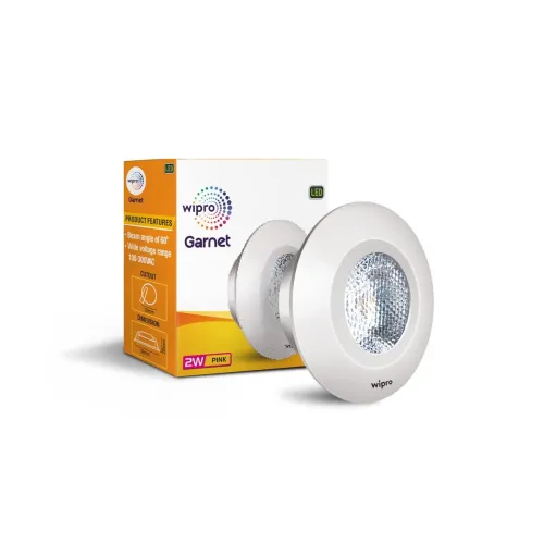 Image of wipro 2w intergrated Spotlight Pink(Pack of 3)