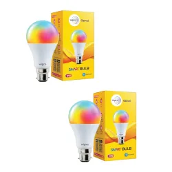 wipro 9W Bluetooth Enabled Smart Bulb B22 (Pack of 2)