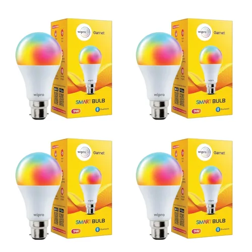 Image of Wipro 9W Smart Bulb B22 (Pack of 4)