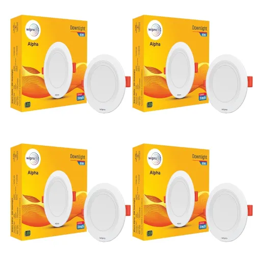 Image of Wipro ABS 6W Alpha Downlight 4Pcs