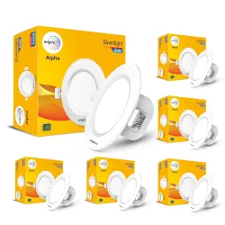 wipro Alpha 10W Round Downlight Junction Box Po6