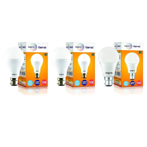 Image of wipro B22D Led White Bulb, (N15001 + N15001 + N11001)