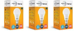 WIPRO 10 W Basic Standard B22 LED Bulb (White, Pack of 3)