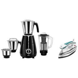 wipro Elato 1000 Watt, 100% Copper Motor, Mixer Grinder With 4 Jar