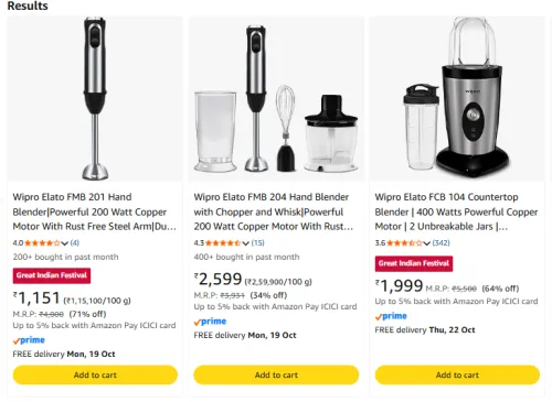 Image of Wipro Elato at up to 71% Discount