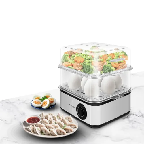 Image of Wipro Elato BE201 500W Electric Steamer with 3 Boiling Modes