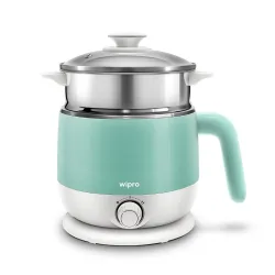 Wipro Elato BK212 1.5L Stainless Steel Multi Cooker Kettle (600W, Blue)