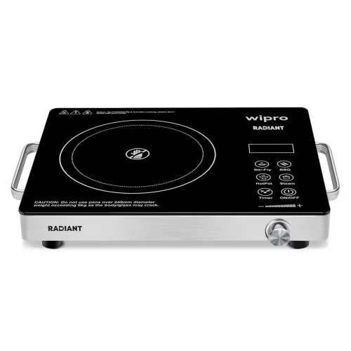 Image of Wipro Elato CIRC201 Infrared Radiant Cooktop 2200W |Works With ALL Cookware