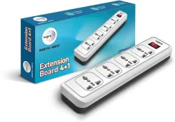 WIPRO Essential Socket Extension Boards (White, 2 m)