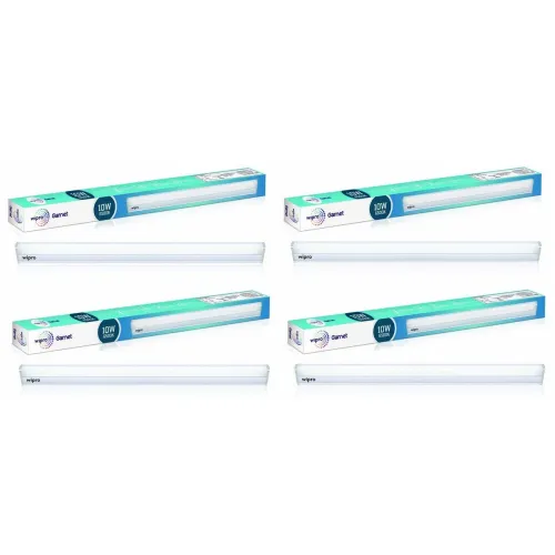 Image of wipro Garnet 10W LED Batten for Living Room & Bedroom | 2 Ft |Cool Day white