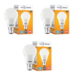 Wipro Garnet 10W LED Bulb (Pack of 3)