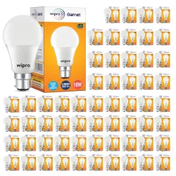 wipro Garnet 10W LED Bulb for Home & Office |Cool Day White (6500K) | B22 Base|220 Degree Light Coverage |4Kv Surge Prot