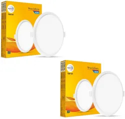 Wipro Garnet 10W Round LED Wave Infinity Panel Cool White Light