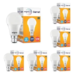 Wipro Garnet 12W LED Bulb (6 Pack)