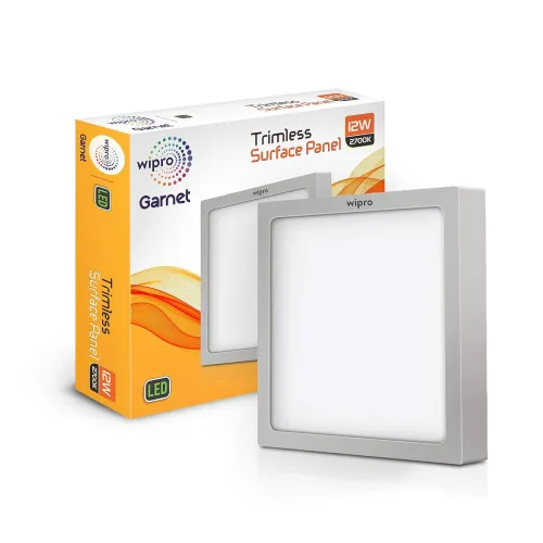 Image of Wipro Garnet 12W Trimless Panel Light (Warm White) 