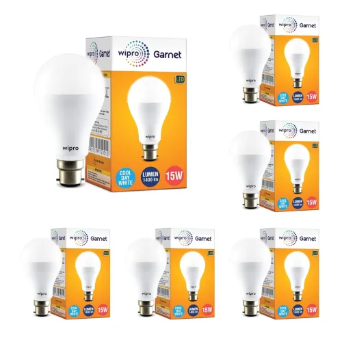 Image of wipro Garnet 15W LED Bulb for Home & Office, Po6