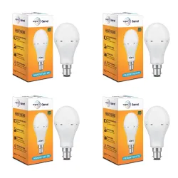 wipro Garnet 15w Rechargeable Emergency Inverter LED Bulb, Coolwhite (Pack of 4)