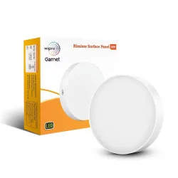 Wipro Garnet 18W Rimless Round LED Surface Panel Light