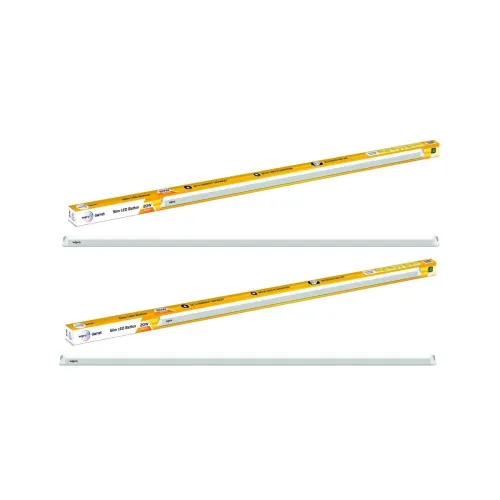Image of wipro Garnet 20-Watt Slim LED Batten (White) - Pack of 2