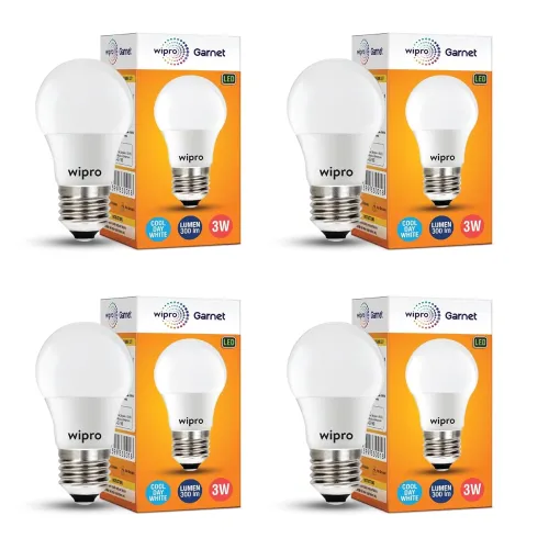 Image of wipro Garnet 3W LED Bulb for Home 