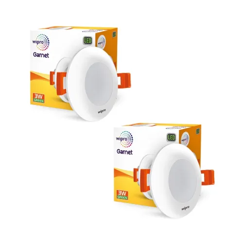 Image of Wipro Garnet 3W LED Downlight (Pack of 2)