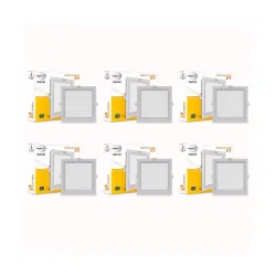 Wipro Garnet 3W Square LED Wave Panel Light 