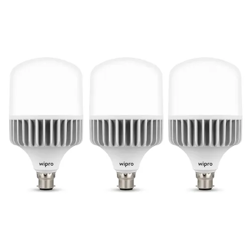 Image of Wipro Garnet 40W LED Bulb B22 Cool Day Light (White, Pack of 3)