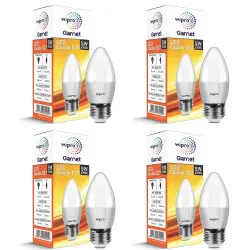 wipro Garnet 5 W E27 Base Frosted Candle LED Bulb | Warm White (2700K)