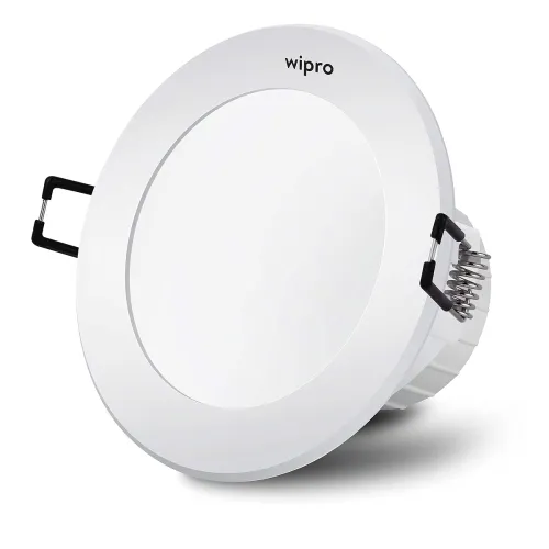 Image of wipro Garnet 5W Round Downlight Junction Box | Red | Glare-Free Design | Recessed Downlighter for False Ceiling | Cutout