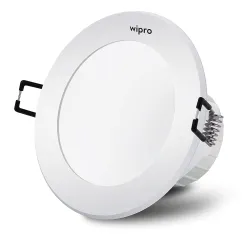 wipro Garnet 5W Round Downlight Junction Box | Red | Glare-Free Design | Recessed Downlighter for False Ceiling | Cutout