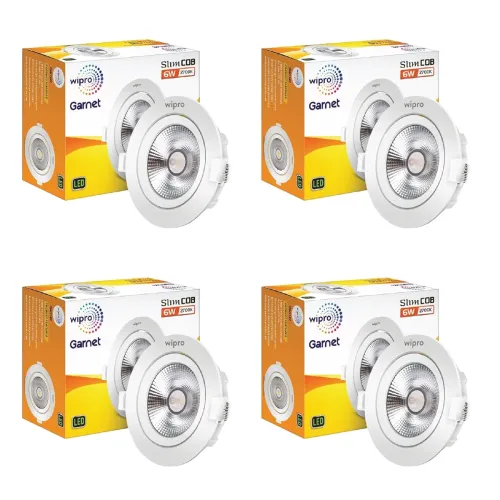 Image of Wipro Garnet 6W Slim COB Downlight 