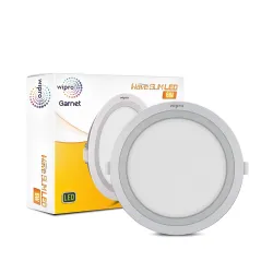wipro D710630 Garnet 6-Watt Wave Slim Panel Light (Warm White, Yellow, Round)